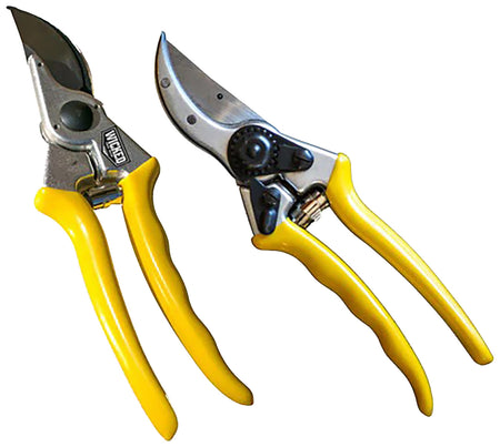 Wicked Tree Gear WTG017 Hand Pruner Yellow Overmold Aluminum Handle Cuts 1" Branches
