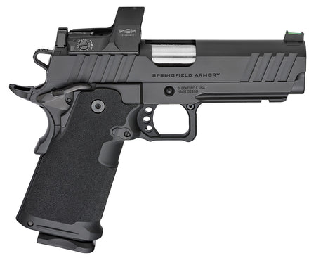 Springfield Armory PH9117AOSD Prodigy 9mm Luger 20+1/17+1 4.25" Bull Barrel, Black Cerakote Carbon Steel Frame w/Picatinny Acc. Rail, Black Cerakote Optics Ready Slide, Includes Hex Dragonfly Red Dot