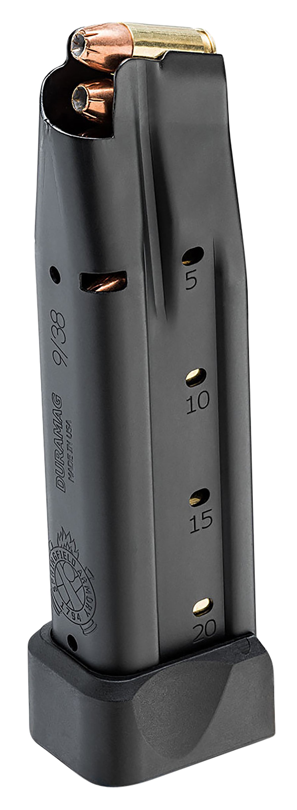 Springfield Armory PH6920 1911 Prodigy 9mm Luger 20rd Double Stack Black Steel Magazine