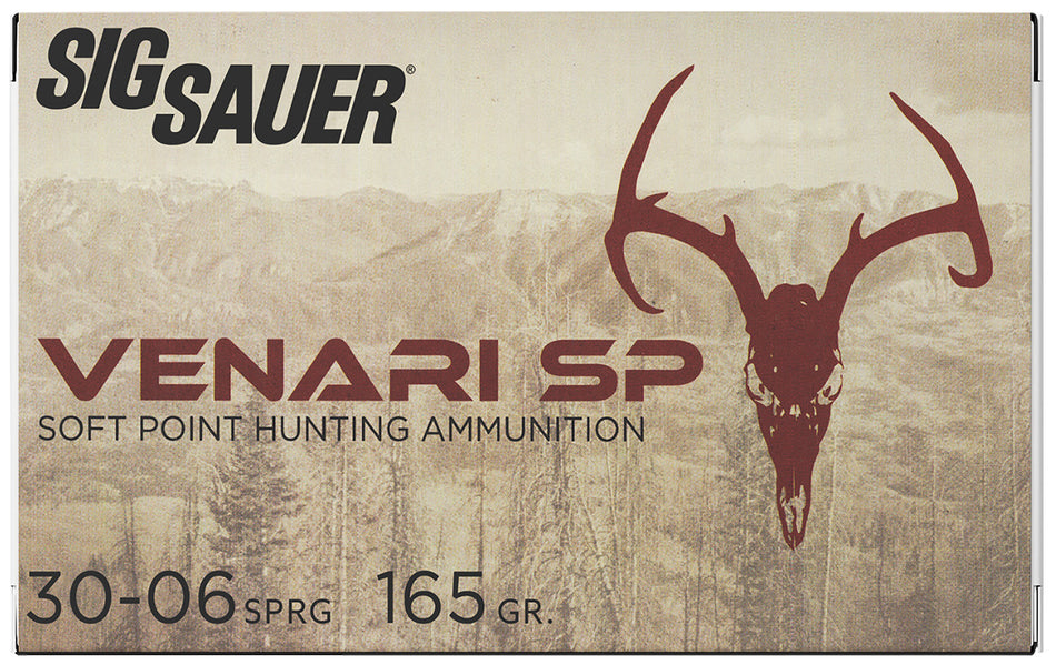 Sig Sauer Venari Soft Point 165 Grain .30-06 Springfield 2900 fps 798681670055
