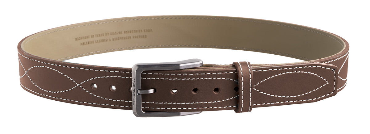 Magpul Tejas El Pistolero 1.50" Chocolate Brown American Bull Hide Belt 32" Buckle