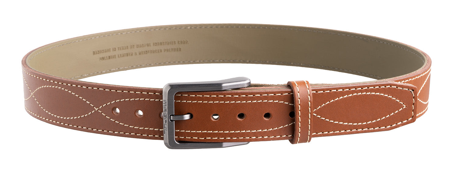 Magpul MAG127623044 El Pistolero 44" American Bull Hide Gun Belt Light Brown