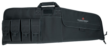 Advance Warrior Solutions RA36RCBL 36" Black Polyester Single Rifle Case with 4 Mag Holders