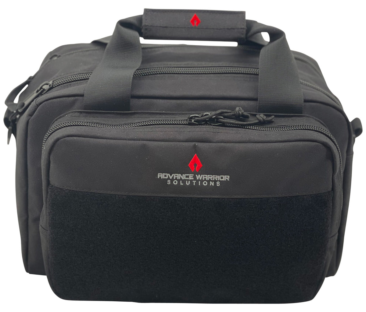 Advance Warrior Solutions DRTBBL 14.57" Black Polyester Range Bag with Double Zipper and Velcro Divider