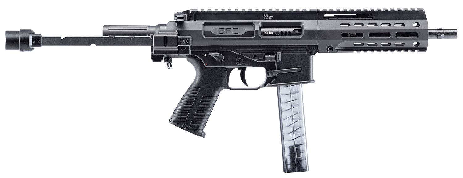 B&T Firearms 500003TB SPC9 9mm Luger 33+1 9.10", Black, Tele Brace Adapter, Polymer Grip (OEM Mag)