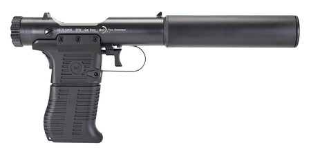 B&T Firearms 410110 Station Six 45 ACP Bolt Action 7+1 3.50" Barrel/5.10" Suppressor, Black Hard Coat Anodized Finish, Black Pre-Scored Grips