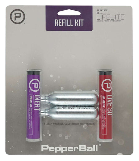 PepperBall Refill Kit Includes 5 Inert 5 Live Projectiles 2 CO2