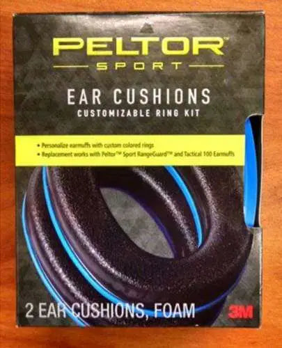 Peltor Sport Replacement Ear Cushion Ring Set Blue