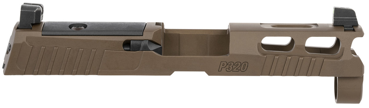 Sig Sauer P320 9mm Luger Coyote Brown Factory PRO-CUT Replacement Slide PVD Optic Ready