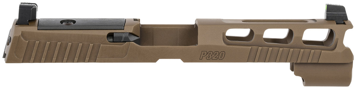 Sig Sauer P320 X-Full 9mm Coyote Brown Factory PRO-CUT Replacement Slide PVD Optic Ready