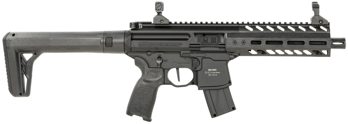 Sig Sauer MPX CO2 Powered Air Rifle .177 Cal 30rd Picatinny Rail Black Synthetic