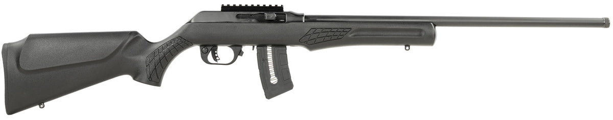 Rossi RS22W2111-TH RS22 Semi-Auto 22 WMR 10+1 21" Threaded Barrel, Black, Fixed Synthetic Stock