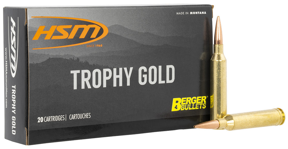 HSM Trophy Gold Berger Hunting VLD Match 130 Grain 6.5-284 Norma  810742029074
