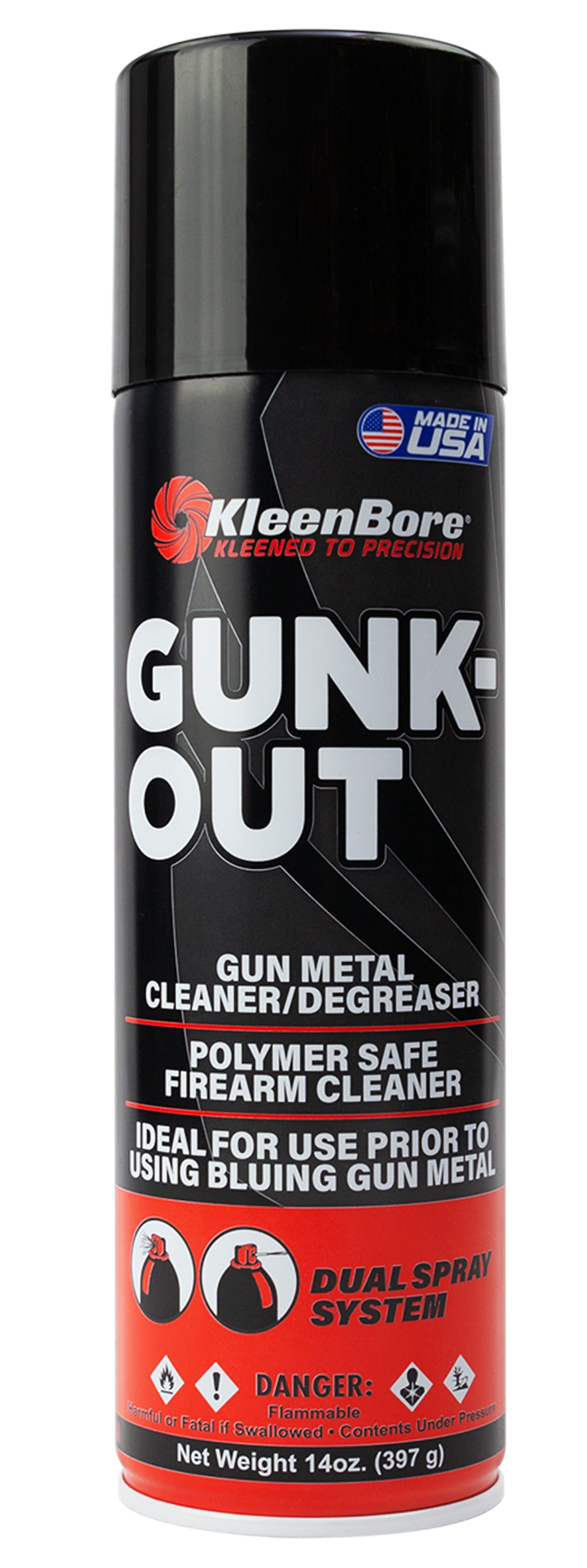 KleenBore GO5A 14 oz. Aerosol Gun Metal Degreaser & Cleaner for Modern Firearms
