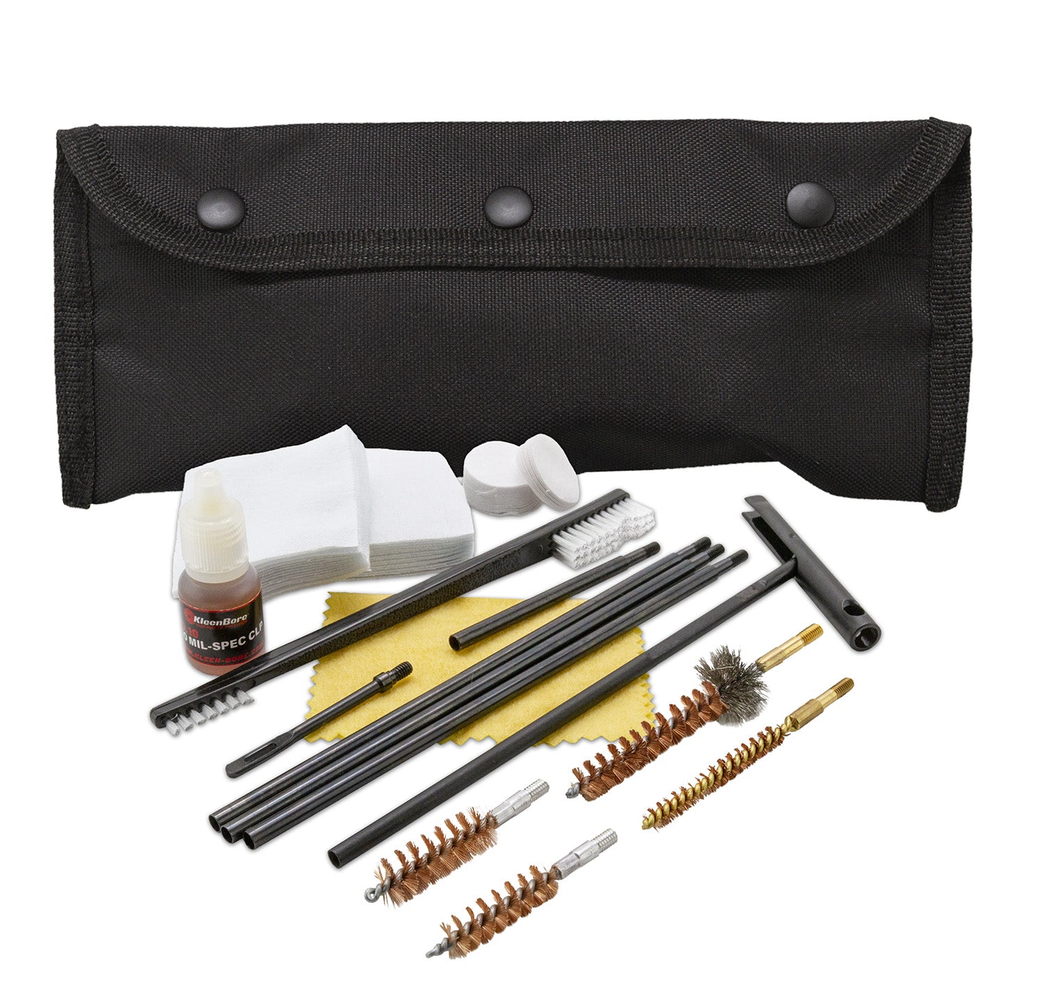 KleenBore POU301B MOLLE-Compatible All Caliber Cleaning Kit Handgun Rifle