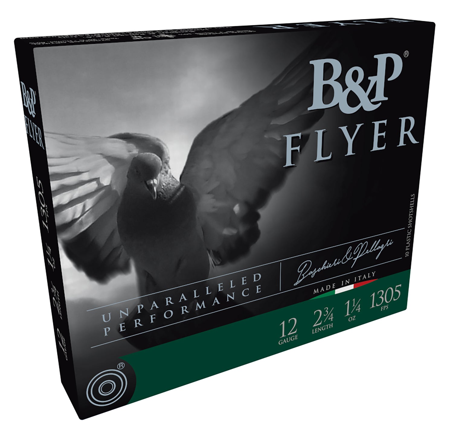 Baschieri & Pellagri (B&P) 12B14P8 Competition Flyer 12 Gauge 2.75" 1-1/4oz 8 Shot 1305 fps 878122008132