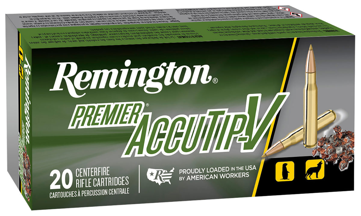 Remington Premier AccuTip-V Boat Tail 60 Grain .224 Valkyrie 3300 fps 047700486109