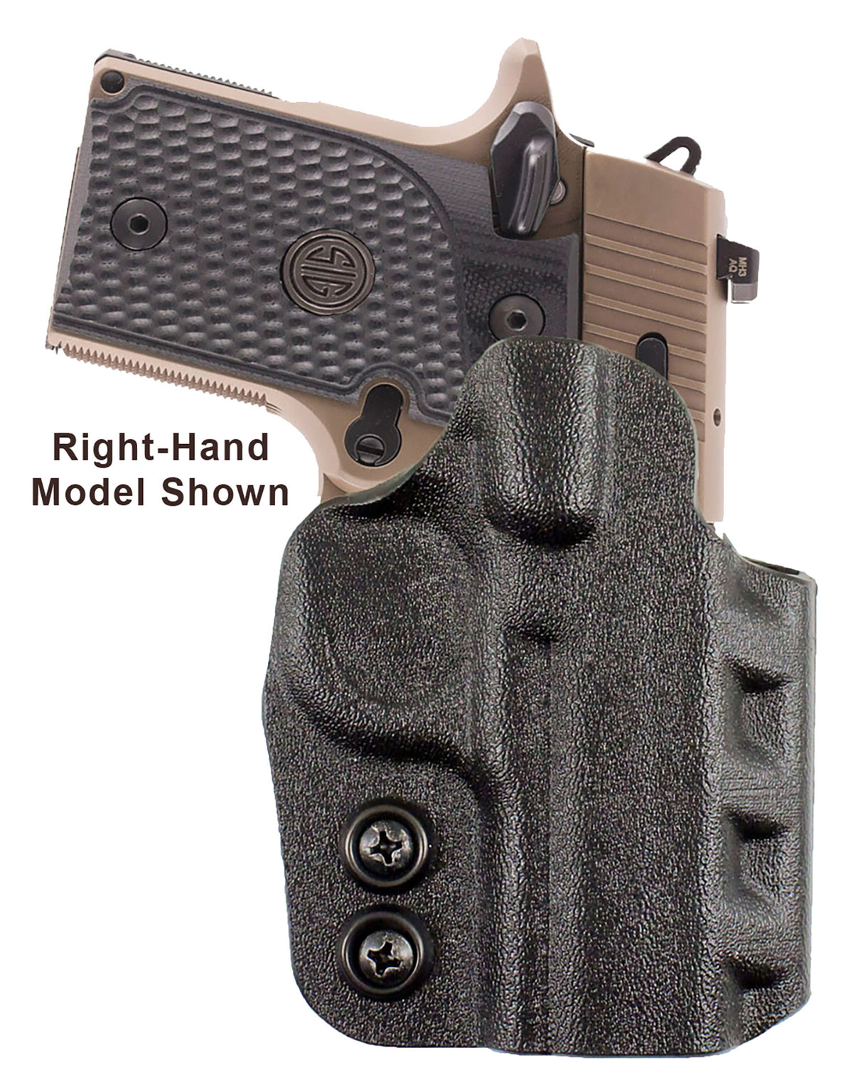 DeSantis D94KB8WZ0 Cazzuto Black Kydex OWB Paddle Holster Springfield Prodigy 4.25-5" LH