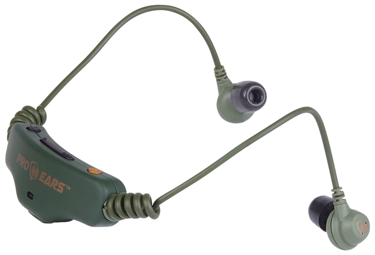 Pro Ears PEEBHTGRN Stealth 28 28dB Behind-the-Head Electronic Earbuds Green