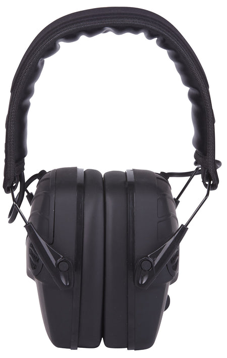 BenchMaster Rifleman TAC Over-the-Head Electronic Earmuffs 22 dB NRR Black