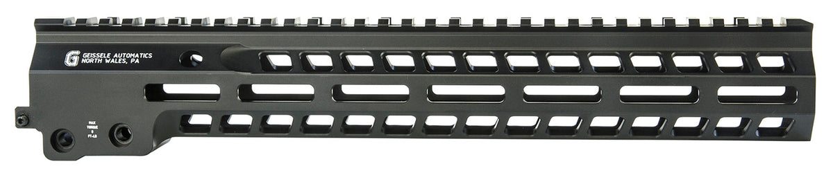 Geissele Automatics MK14 Super Modular Rail 13.5" M-LOK Black Aluminum with Barrel Nut