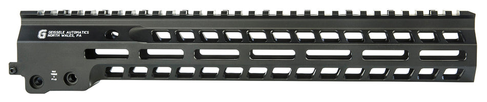Geissele Automatics MK14 Super Modular Rail 13.5" M-LOK Black Aluminum with Barrel Nut