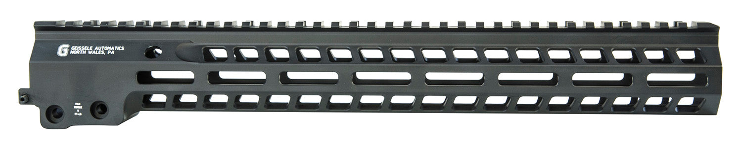 Geissele Automatics MK14 Super Modular Rail 15" M-LOK Black Aluminum with Barrel Nut