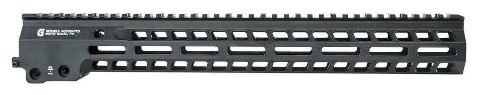Geissele Automatics MK14 Super Modular Rail 15" M-LOK Black Aluminum with Barrel Nut
