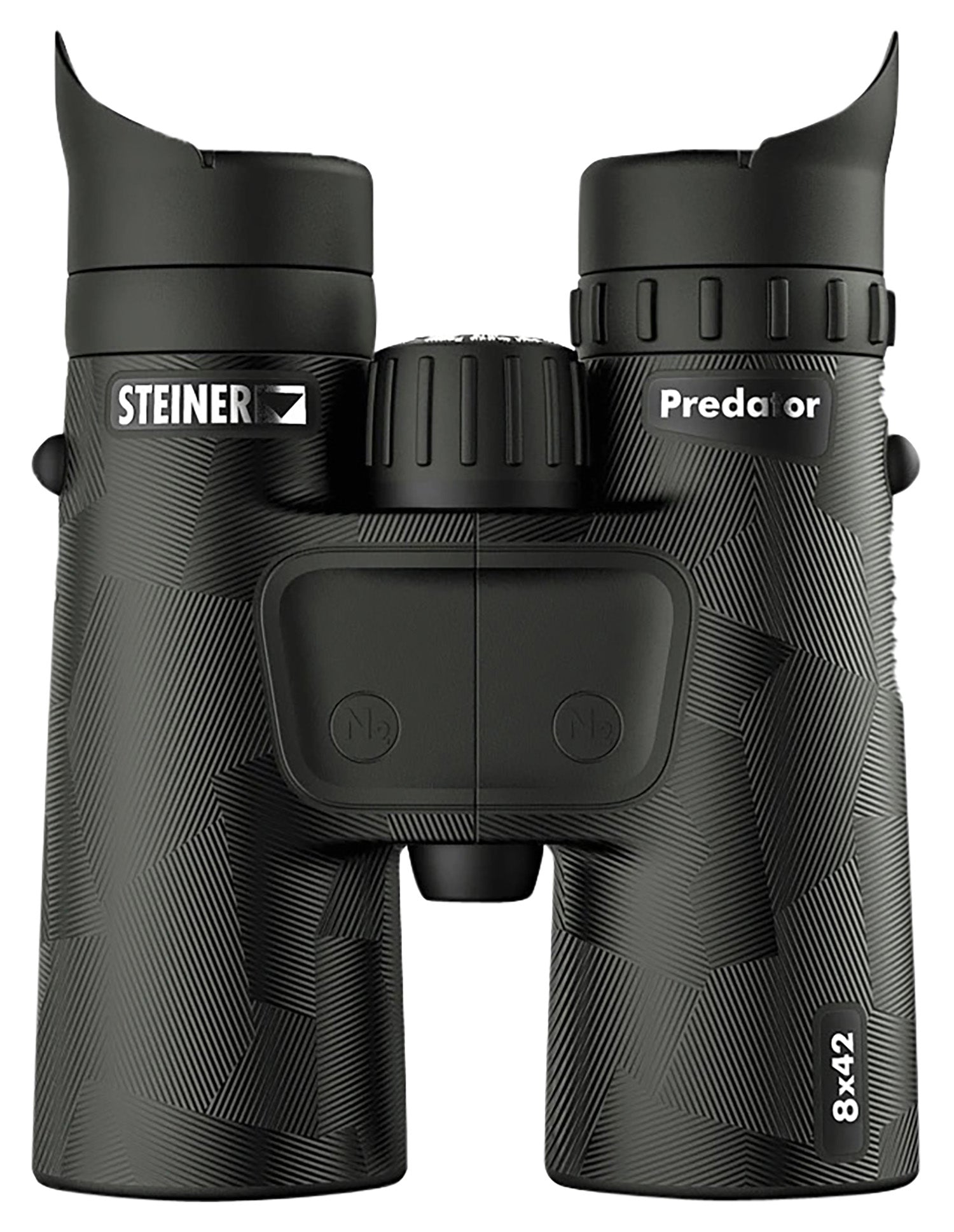Steiner 2058 Predator Binocular 8x42mm, Fast-Close Focus Wheel, Black Makrolon/Rubber Armor