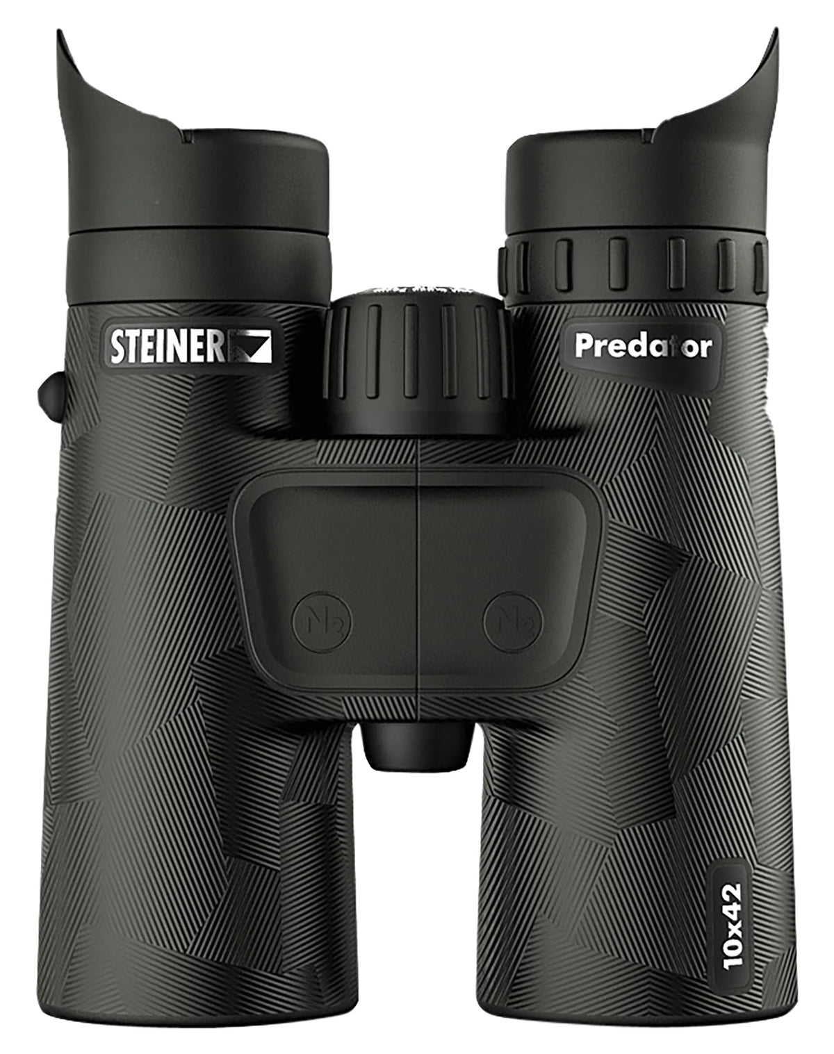 Steiner 2059 Predator Binocular 10x42mm, Fast-Close Focus Wheel, Black Makrolon/Rubber Armor