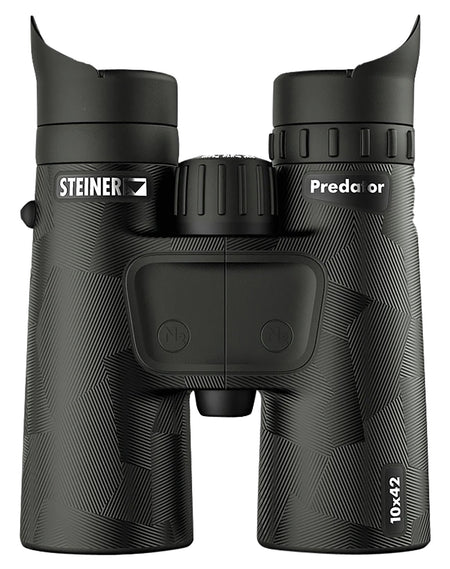 Steiner 2059 Predator Binocular 10x42mm, Fast-Close Focus Wheel, Black Makrolon/Rubber Armor