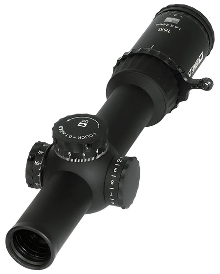 Steiner 5103 T6Xi 1-6x24mm 30mm Tube Illuminated KC-1 MIL Reticle First Focal Plane Features Throw Lever