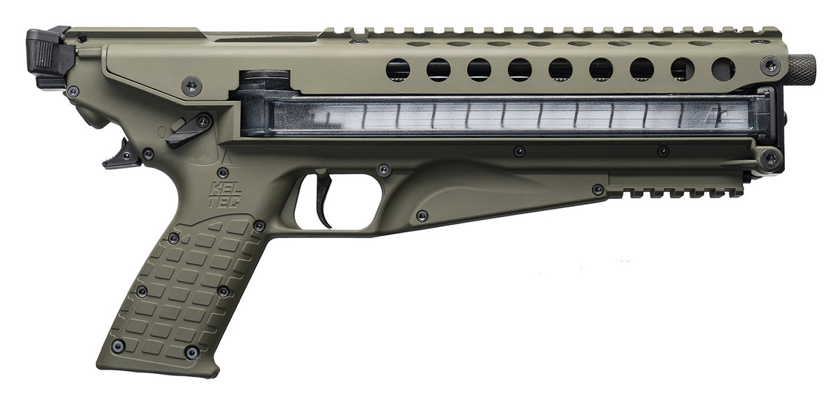 Kel-Tec P50GRN P50 5.7x28mm 9.60" 50+1 (2), Green, Polymer Frame, Fiber Optic Sight