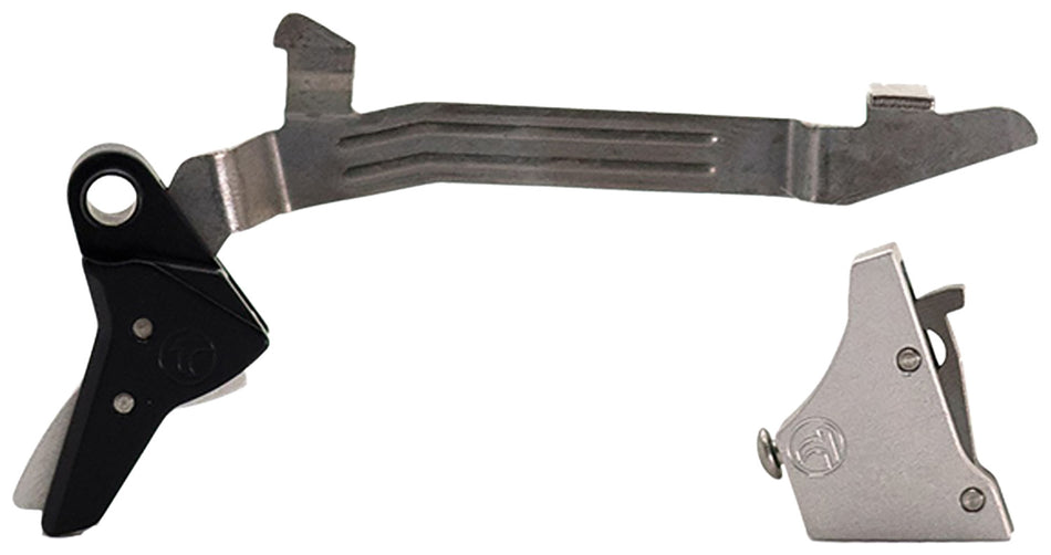 Timney Triggers Alpha Competition Straight Trigger – Glock Gen3-4 Large Frame, Silver Finish