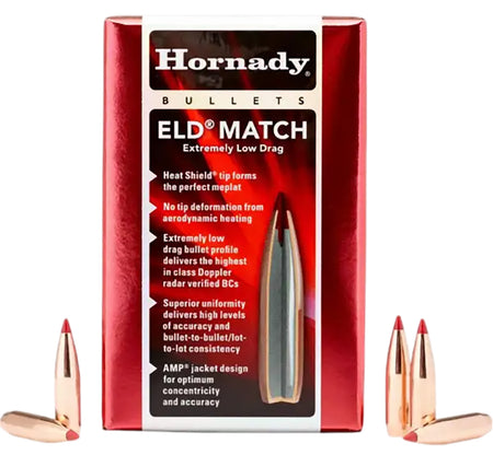 Hornady 2561 ELD Match .257 Caliber 134 Grain Match Bullets Box of 100