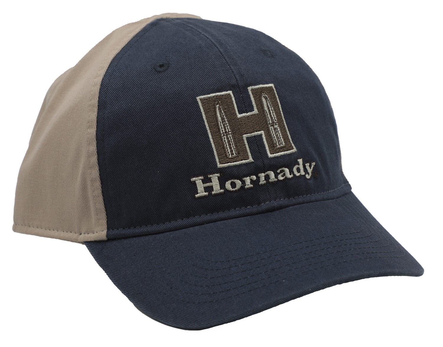 Hornady 99210 Khaki Navy Semi-Structured Cap with H Logo Patch