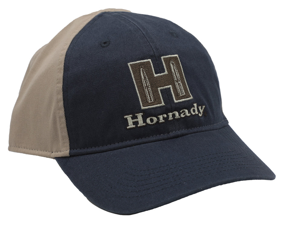 Hornady 99210 Khaki Navy Semi-Structured Cap with H Logo Patch
