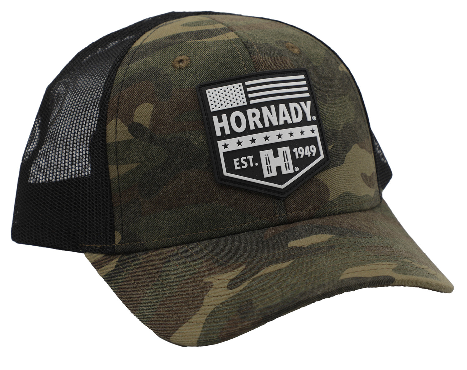 Hornady Camo Mesh Structured Hat Established Logo Cap