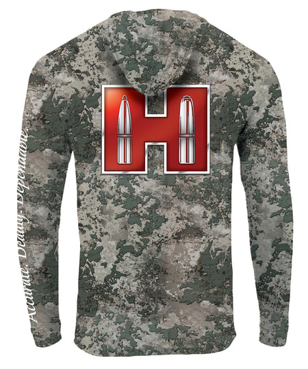 Hornady 99599 Camo Solar Hoody Long Sleeve Performance Small