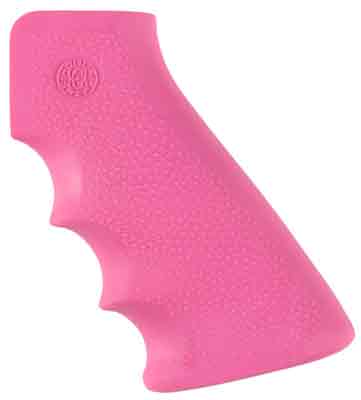 Hogue AR-15 M-16 Pink Rubber Pistol Grip Handle Finger Grooves