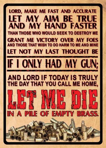 Rivers Edge Decorative Lord's Prayer Weatherproof Tin Sign 12x17