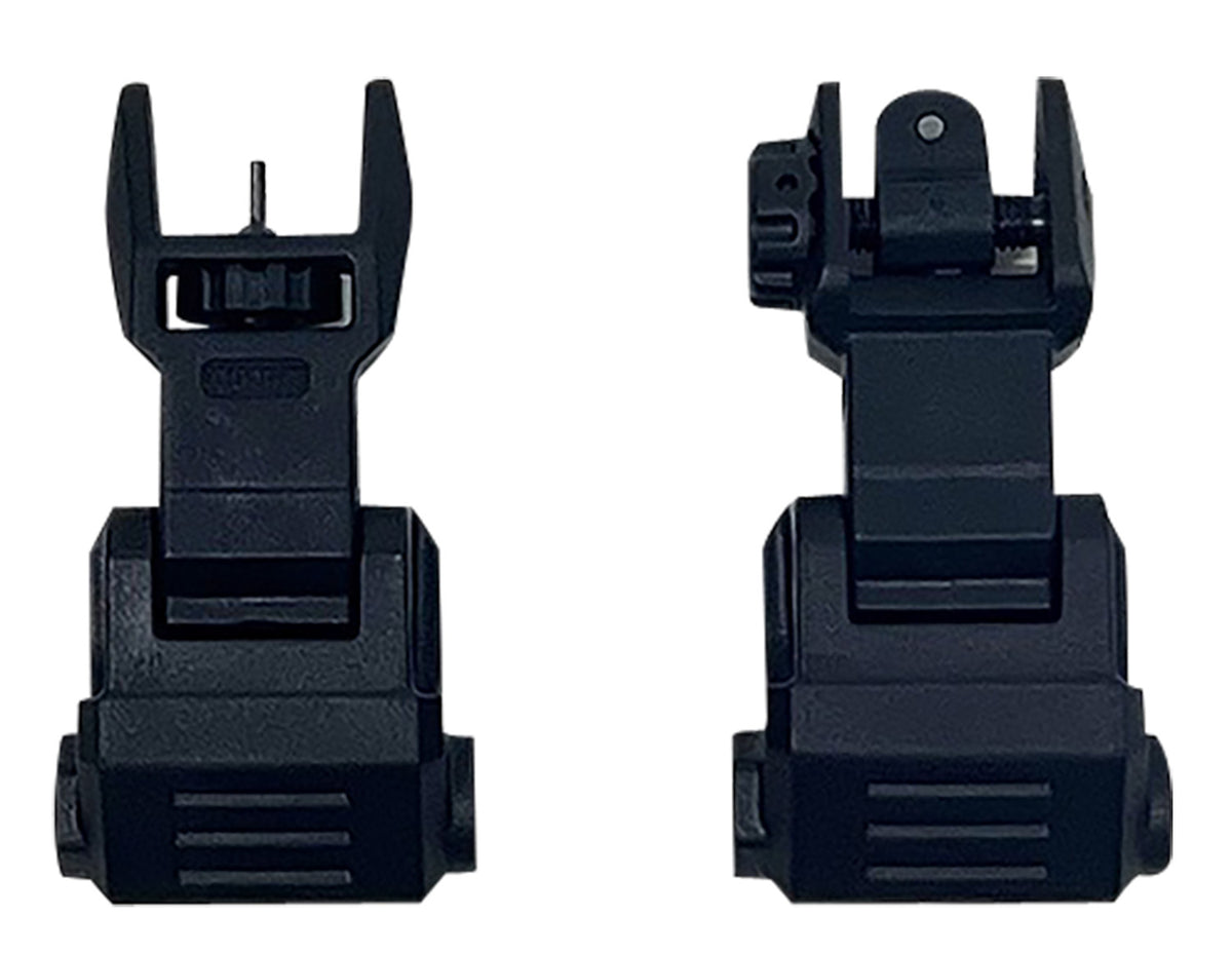 NcStar VG167 High Profile Front and Rear Flip-Up Sight Set Black for 1913 Picatinny Rail