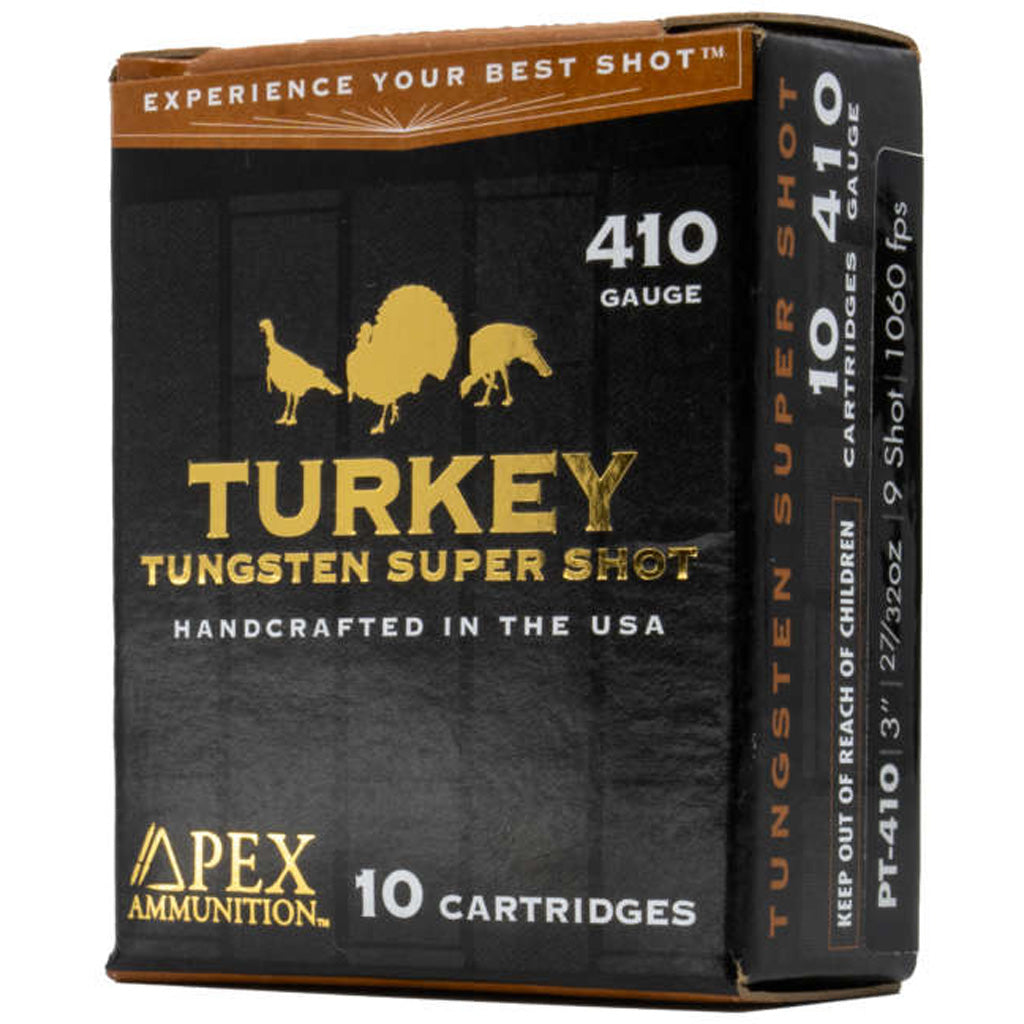 Apex .410 Bore Shotgun Ammo Turkey TSS 3 in 27/32 oz #9.5