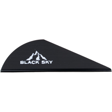 Bohning Black Sky Crossbow Vane 2 in. Black Pack of 36