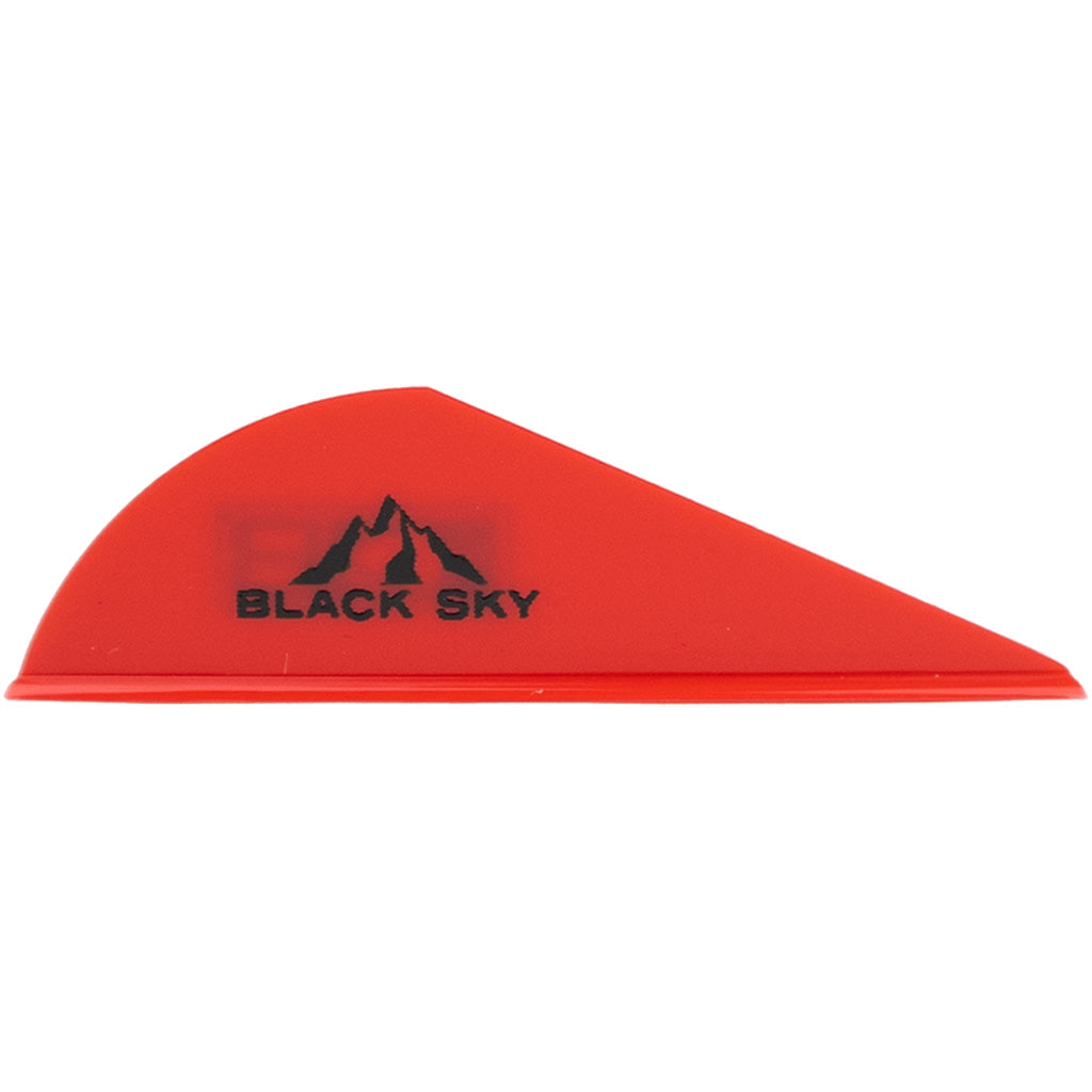 Bohning Black Sky Crossbow Vane 2 in. Red Pack of 36