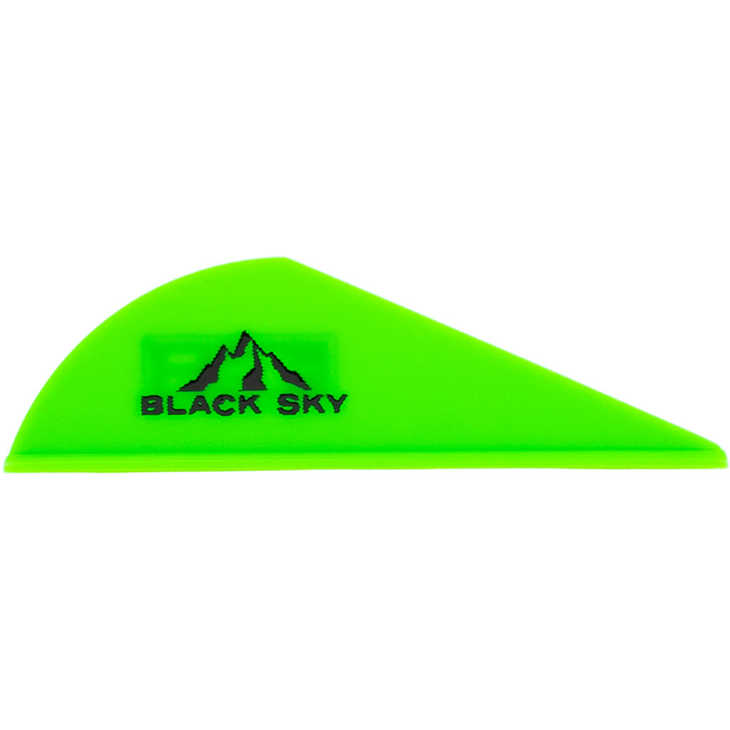 Bohning Black Sky Crossbow Vane 2 in. Neon Green Pack of 36