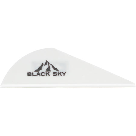 Bohning Black Sky Crossbow Vane 2 in. White Pack of 36