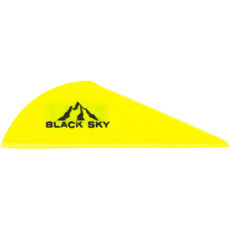 Bohning Black Sky Crossbow Vane 2 in. Neon Yellow Pack of 100