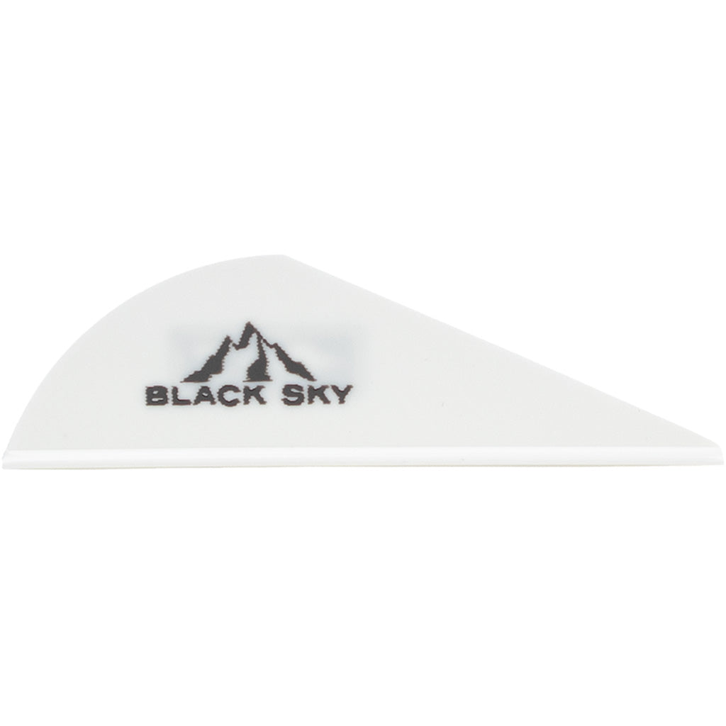 Bohning Black Sky Crossbow Vane 2 in. White Pack of 100