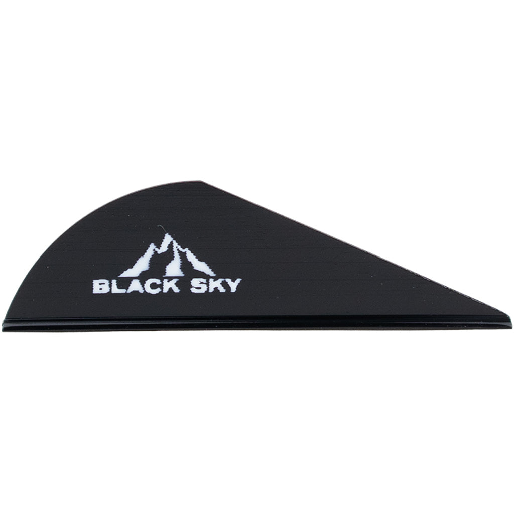 Bohning Black Sky Crossbow Vane 2 in. Black Pack of 100